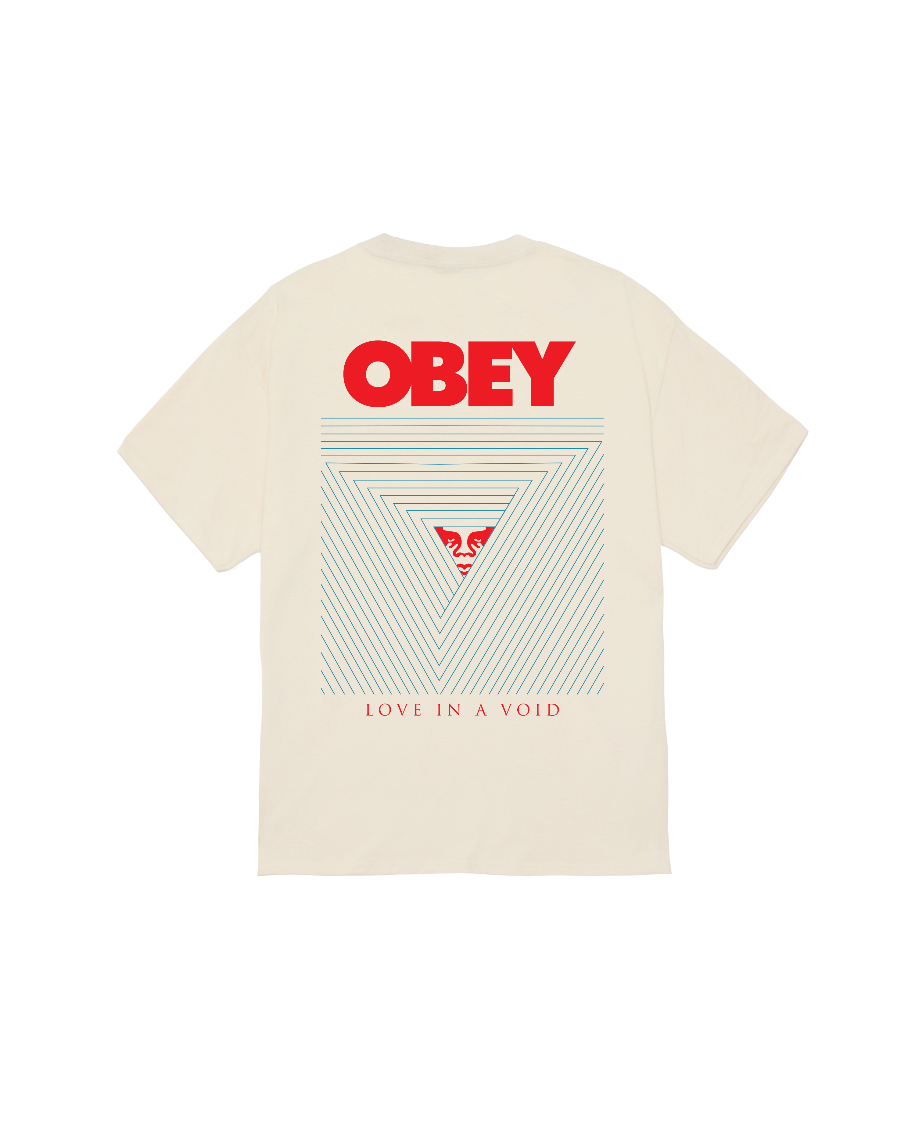 Obey Love in a Void Print Herren T-Shirt cream ungebleicht